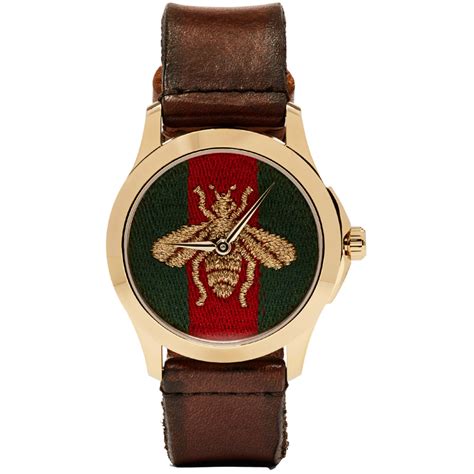 gucci gold medium g-timeless bee watch|Gucci bee watch men.